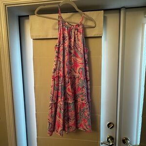 Lilly Pulitzer Pink and Blue Patterned Dress